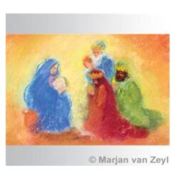 Ansichtkaart Drie koningen (Marjan van Zeyl)