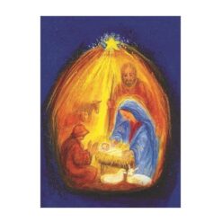 Ansichtkaart Een stal in Bethlehem (Marjan van Zeyl)