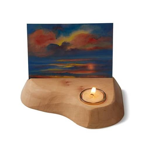 Kaartenhouder met kaarsje