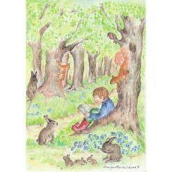 Ansichtkaart Avonturenbos in de Lente - Eentje van Margo