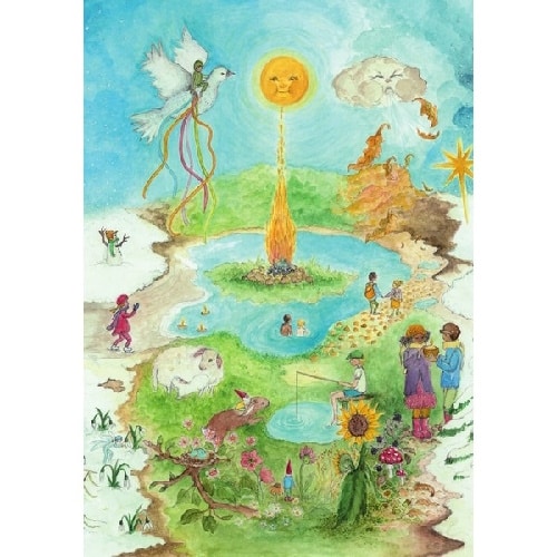 Ansichtkaart Around the day - eentje van margo