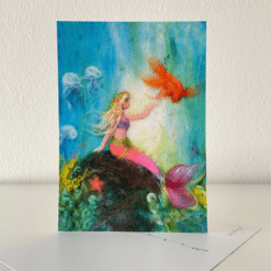 Ansichtkaart Zeemeermin - Het Wol Feetje