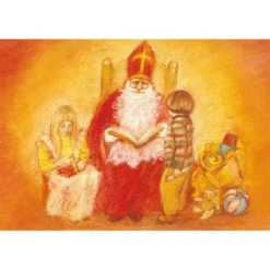 Ansichtkaart Sinterklaasfeest (Marjan van Zeyl)